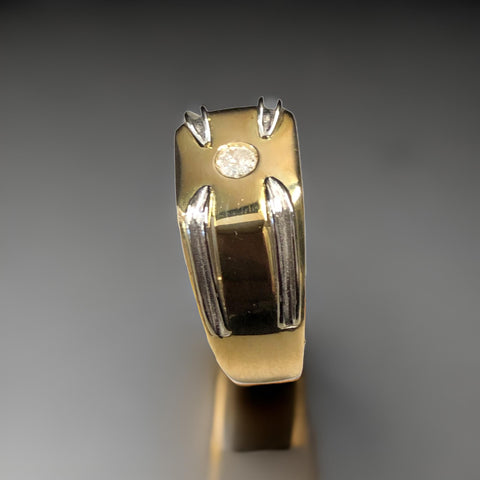 Ring 14Kt Gelbg. & Diamanten