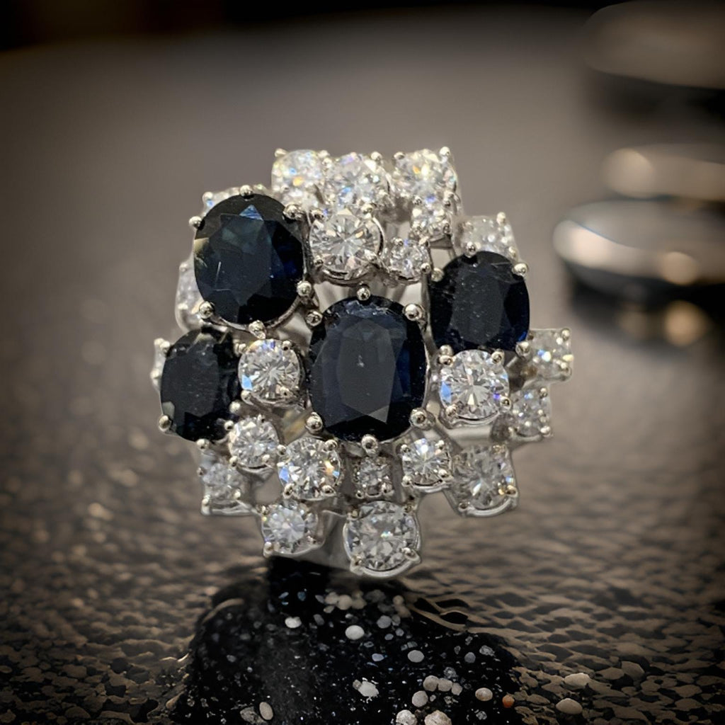 Ring 18Kt Weißg. & Diamanten