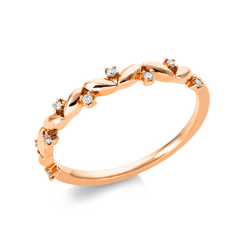 JK Ring 18Kt Roség. & Diamanten
