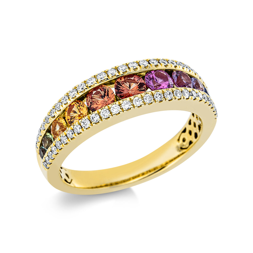 Rainbow Ring 18Kt Saphir