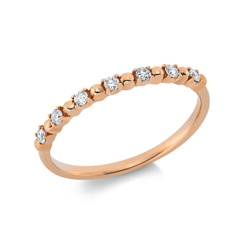 Ring 18Kt Roség. & Diamanten