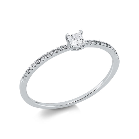 Ring 18Kt Weißg. & Diamanten