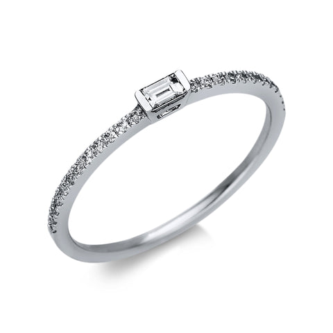 Ring 18Kt Weißg. & Diamanten - 1Bag