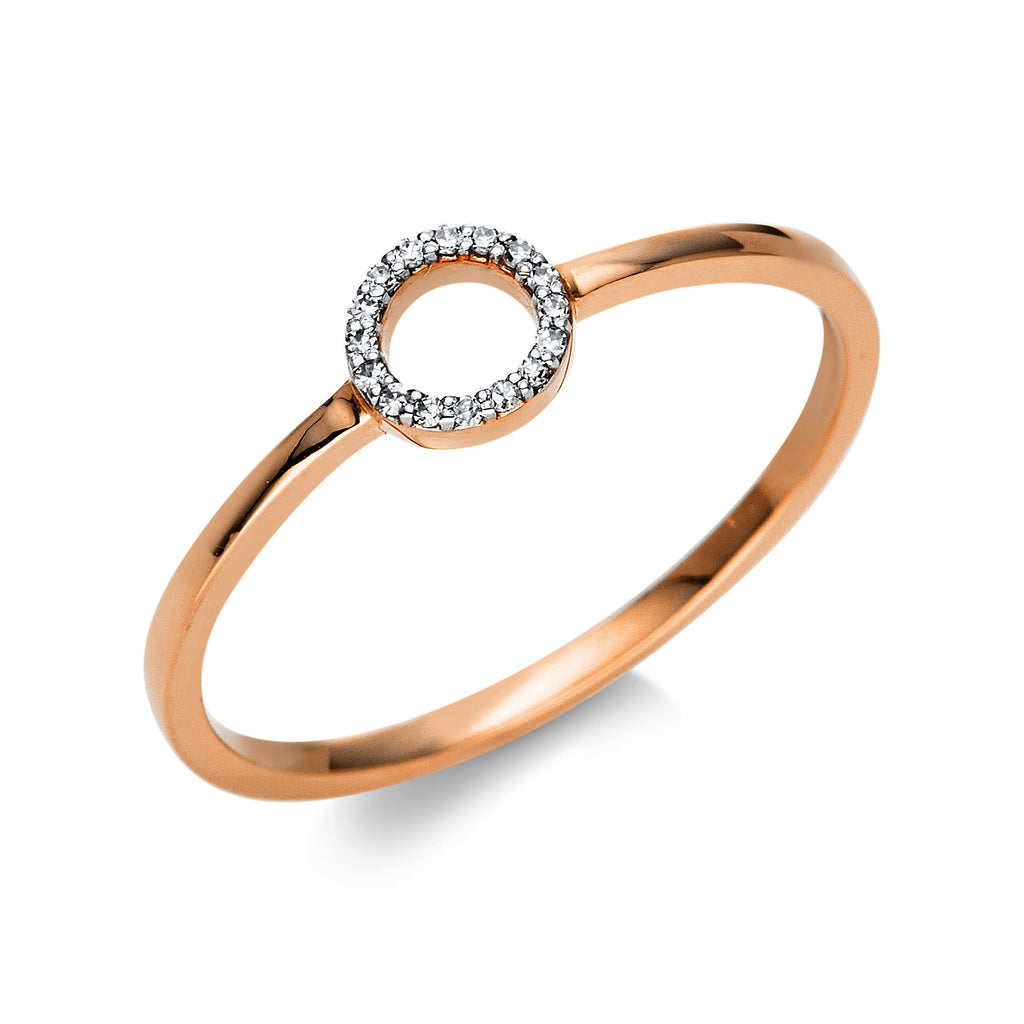 Ring 18Kt Roség. & Diamant