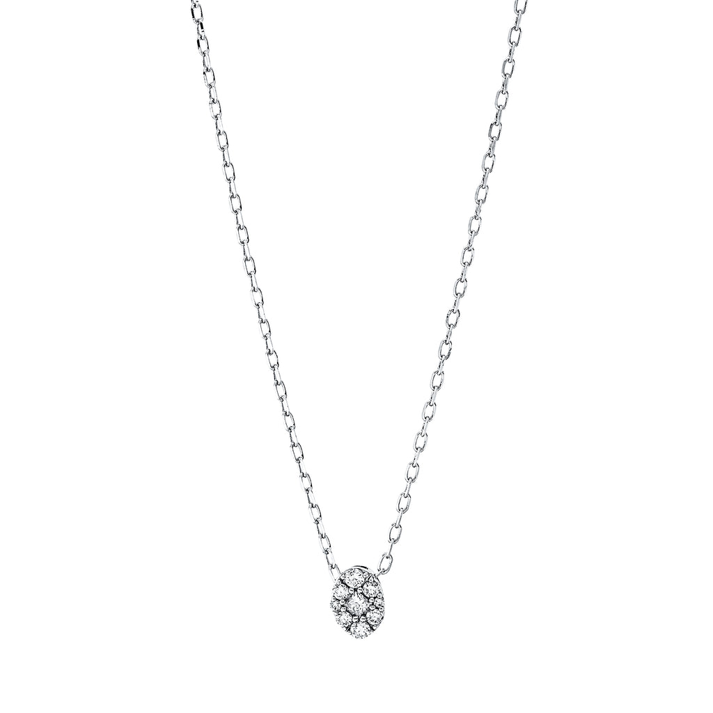 Collier 18Kt Weißg. & Zirkonia