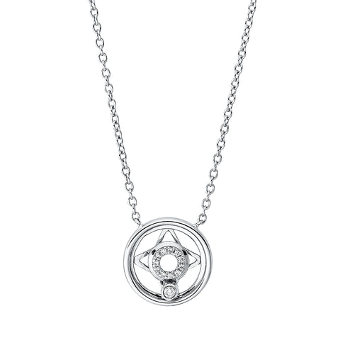 Collier 18Kt Weißg. & Diamanten