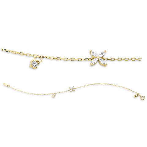 Armband 18Kt Gelbg. & Diamanten