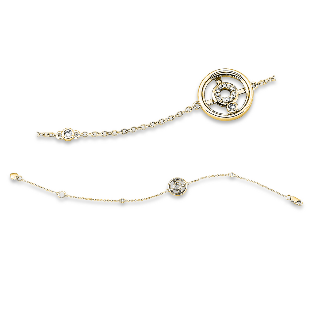 Armband 18Kt Gelbg. & Diamanten